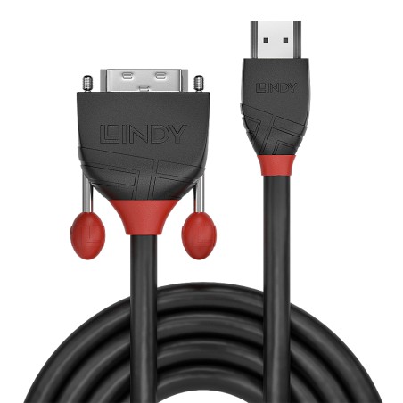 Lindy 5M Hdmi To Dvi Cable, Black